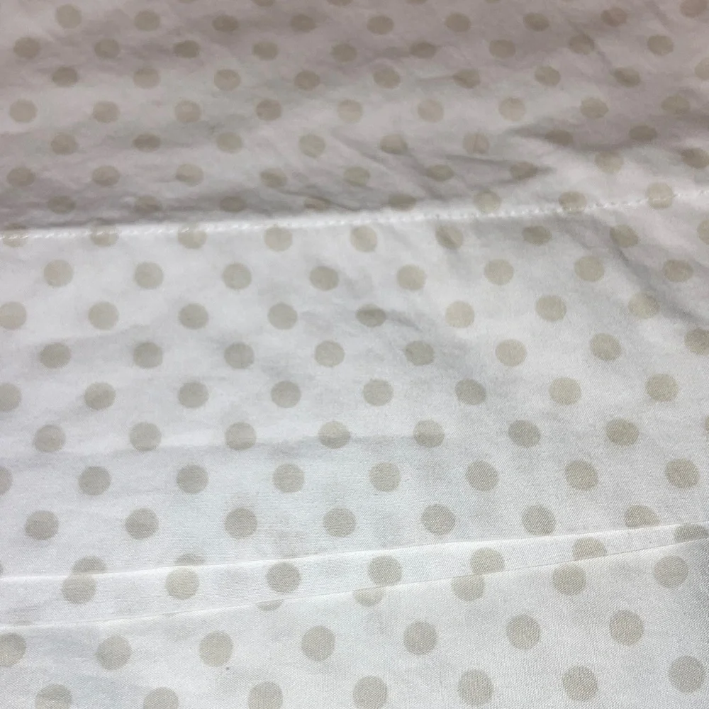 POTTERY BARN KIDS White with Gray Polka Dots Organic Cotton Pillowcase Standard